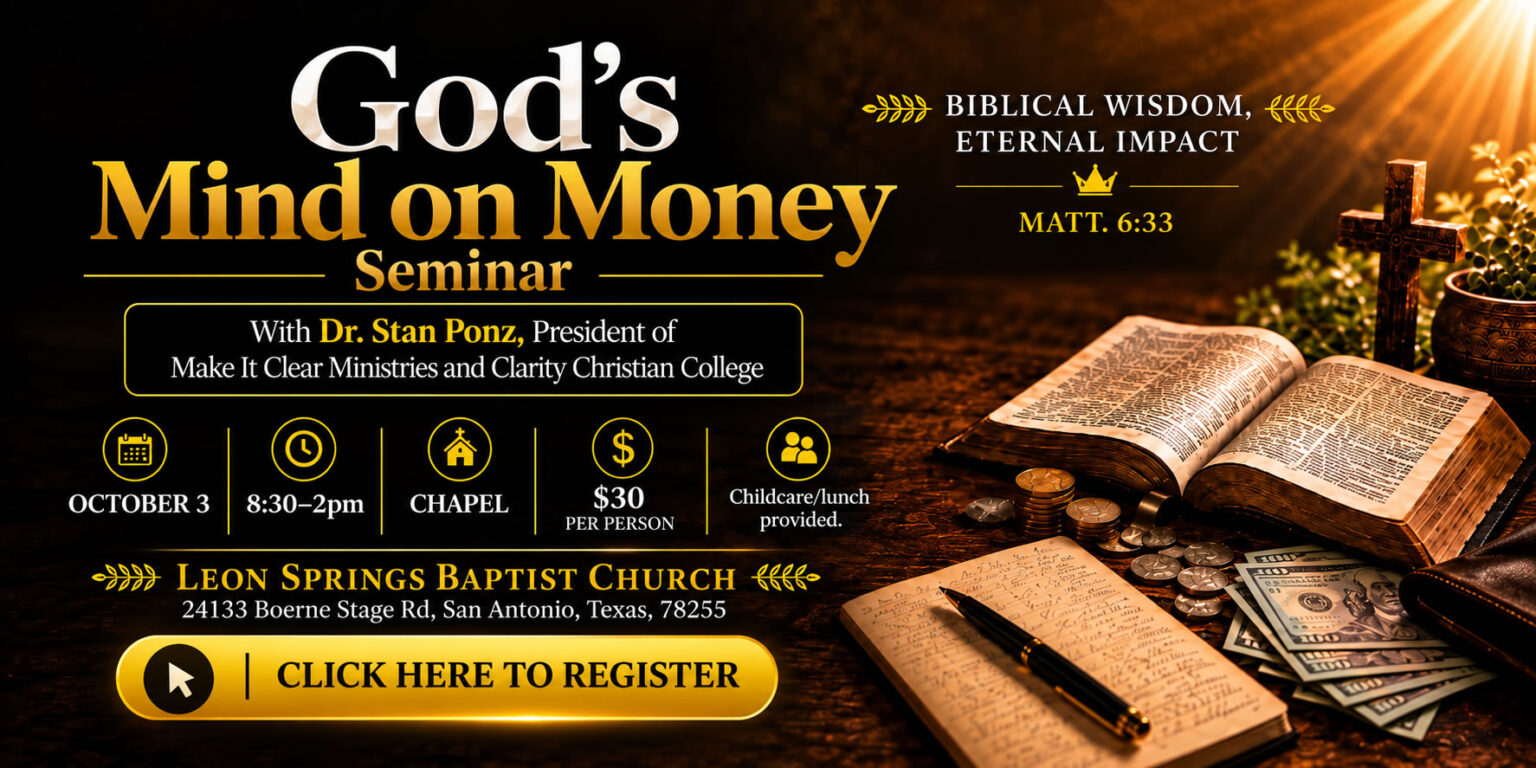God's Mind on Money Seminar